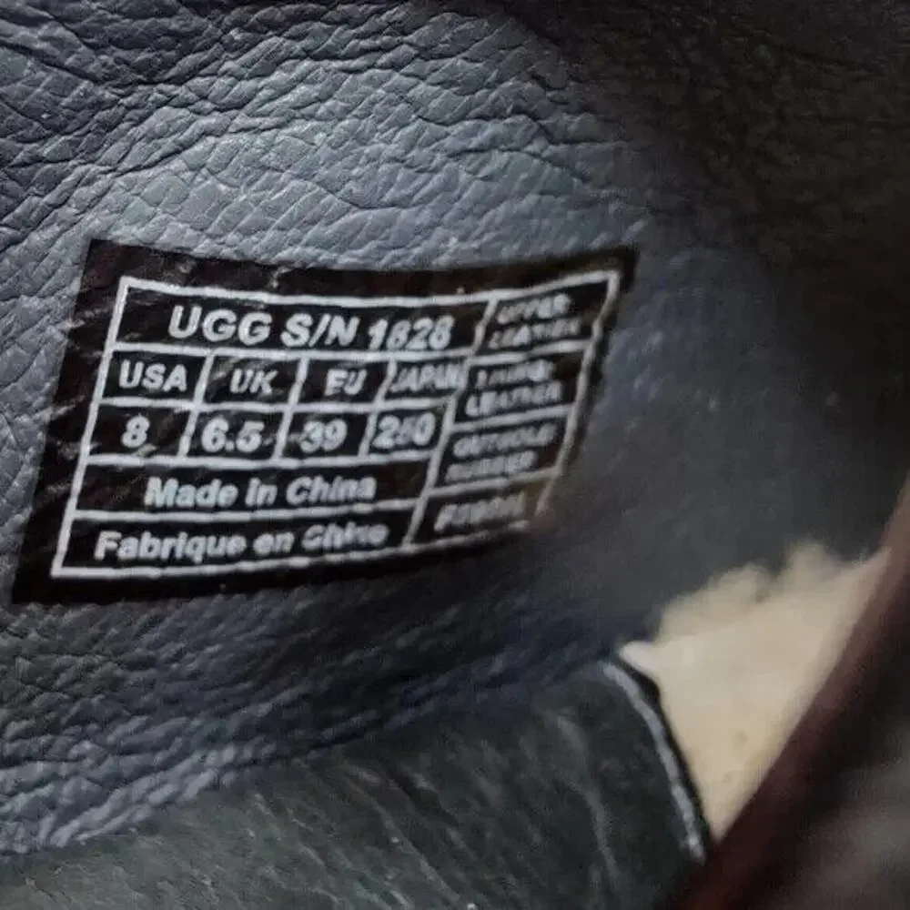 Vintage Black Ugg Clogs Size US 8